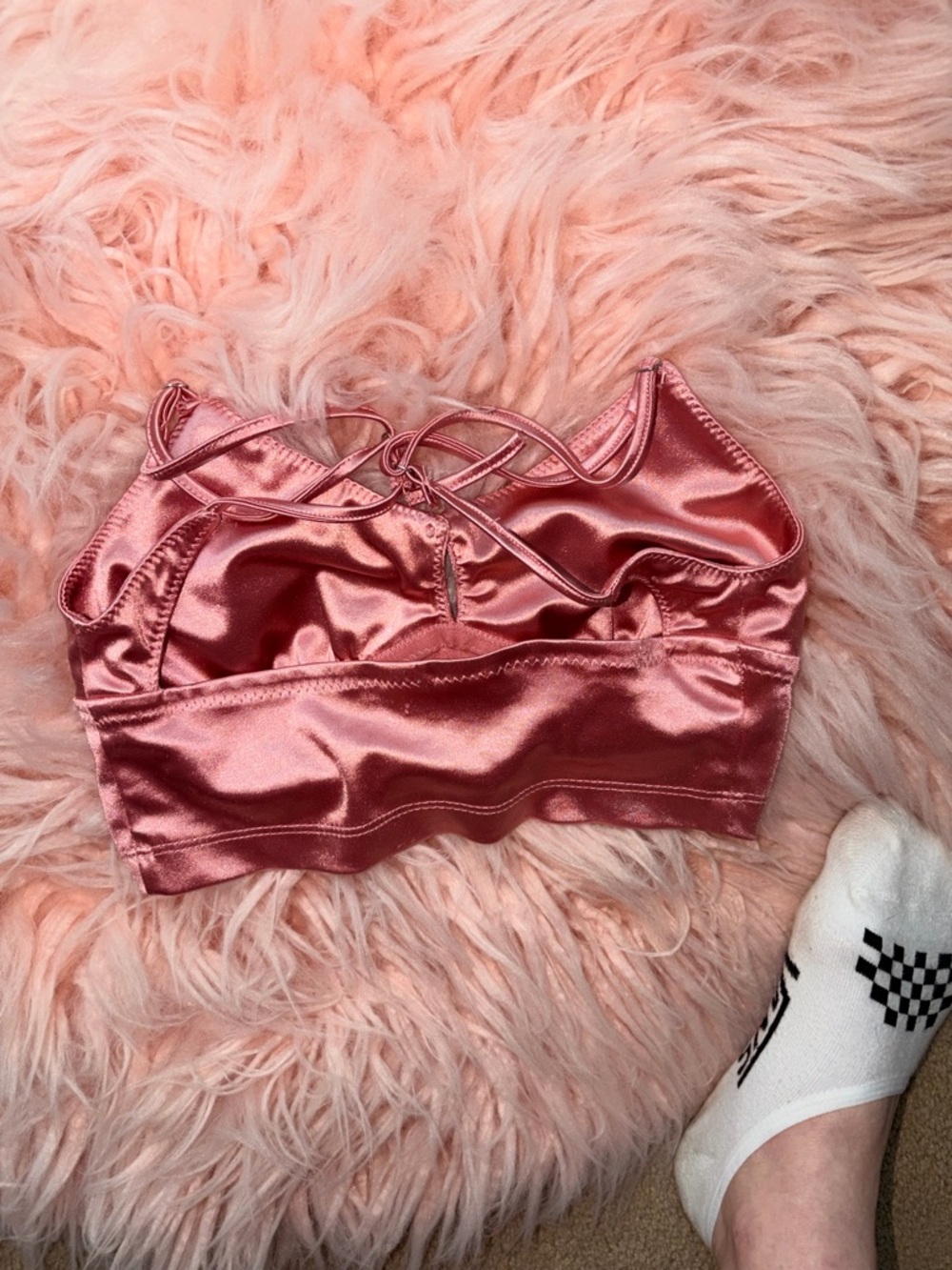 Banana Republic Satin Bralette in Rose Pink